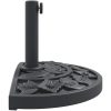 Parasollfot för ⌀38 / 48 mm stolpar 9 kg halvrund vidaXL – miniatyr 5