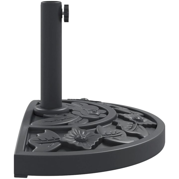 Parasollfot för ⌀38 / 48 mm stolpar 9 kg halvrund vidaXL – bild 5
