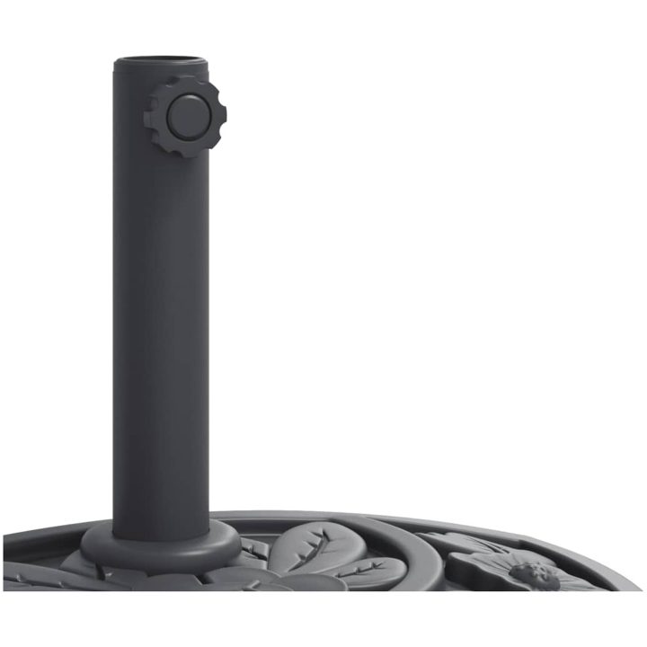 Parasollfot för ⌀38 / 48 mm stolpar 9 kg halvrund vidaXL – bild 7