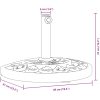 Parasollfot för ⌀38 / 48 mm stolpar 9 kg halvrund vidaXL – miniatyr 8