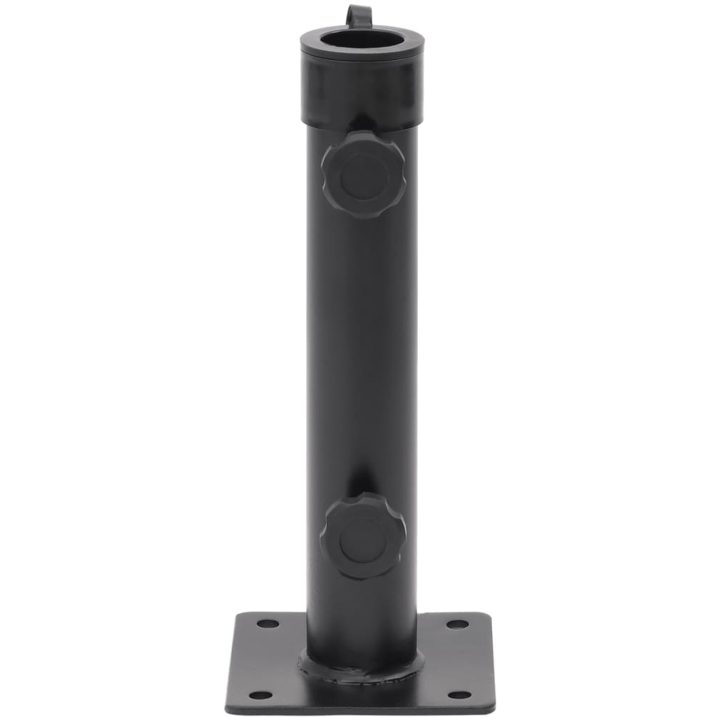 Parasollfot för ⌀38/48 mm stolpe matt svart stål vidaXL – bild 3
