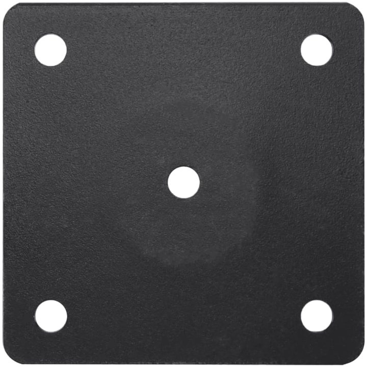 Parasollfot för ⌀38/48 mm stolpe matt svart stål vidaXL – bild 4
