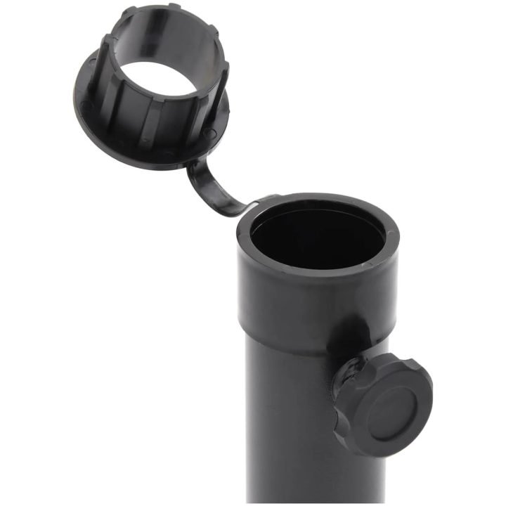 Parasollfot för ⌀38/48 mm stolpe matt svart stål vidaXL – bild 5