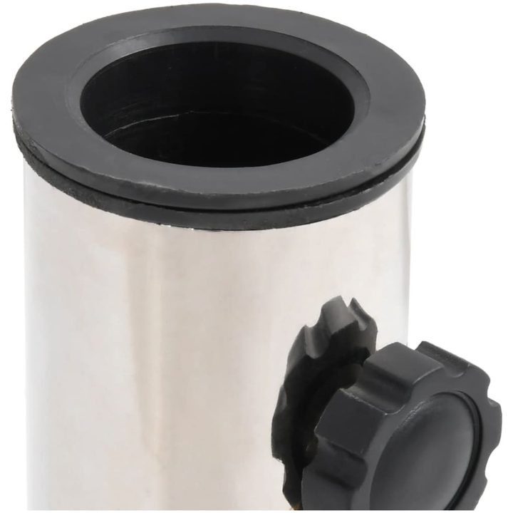 Parasollfot för ⌀38/48 mm stolpe silver rostfritt stål vidaXL – bild 4
