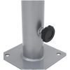 Parasollfot för ⌀38/48 mm stolpe silver stål vidaXL – miniatyr 5