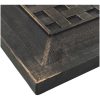 Parasollfot fyrkantig polyresin 12 kg brons vidaXL – miniatyr 4