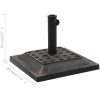 Parasollfot fyrkantig polyresin 12 kg brons vidaXL – miniatyr 6