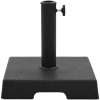 Parasollfot fyrkantig polyresin 8 kg svart vidaXL – miniatyr 2