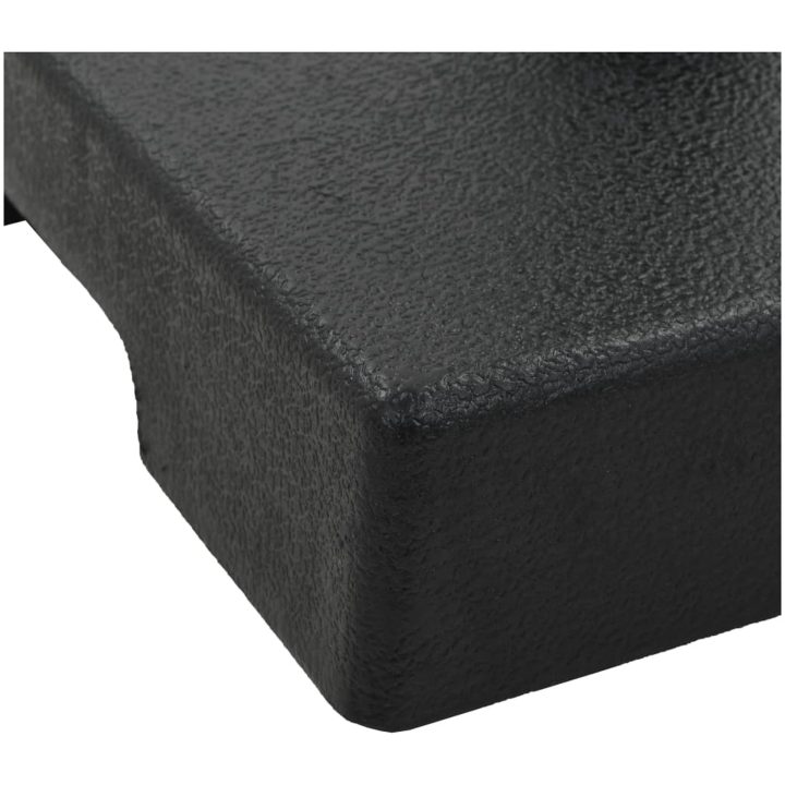 Parasollfot fyrkantig polyresin 8 kg svart vidaXL – bild 4
