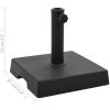 Parasollfot fyrkantig polyresin 8 kg svart vidaXL – miniatyr 6