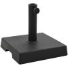 Parasollfot fyrkantig polyresin 8 kg svart vidaXL – miniatyr 1