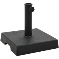 Parasollfot fyrkantig polyresin 8 kg svart vidaXL