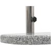 Parasollfot granit 10 kg halvrund grå vidaXL – miniatyr 4