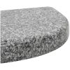 Parasollfot granit 10 kg halvrund grå vidaXL – miniatyr 5