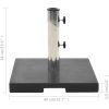 Parasollfot granit 20 kg fyrkantig svart vidaXL – miniatyr 8