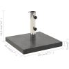 Parasollfot granit 28,5 kg fyrkantig svart vidaXL – miniatyr 8