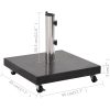 Parasollfot granit 30 kg fyrkantig svart vidaXL – miniatyr 8
