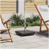 Parasollfot granit 30 kg fyrkantig svart vidaXL – miniatyr 1