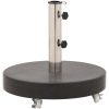 Parasollfot granit 30 kg rund svart vidaXL – miniatyr 2