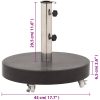 Parasollfot granit 30 kg rund svart vidaXL – miniatyr 11
