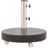 Parasollfot granit 30 kg rund svart vidaXL – miniatyr 5