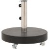 Parasollfot granit 30 kg rund svart vidaXL – miniatyr 6