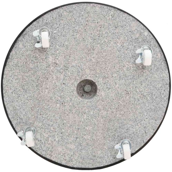 Parasollfot granit 30 kg rund svart vidaXL – bild 8