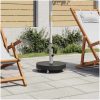 Parasollfot granit 30 kg rund svart vidaXL – miniatyr 1