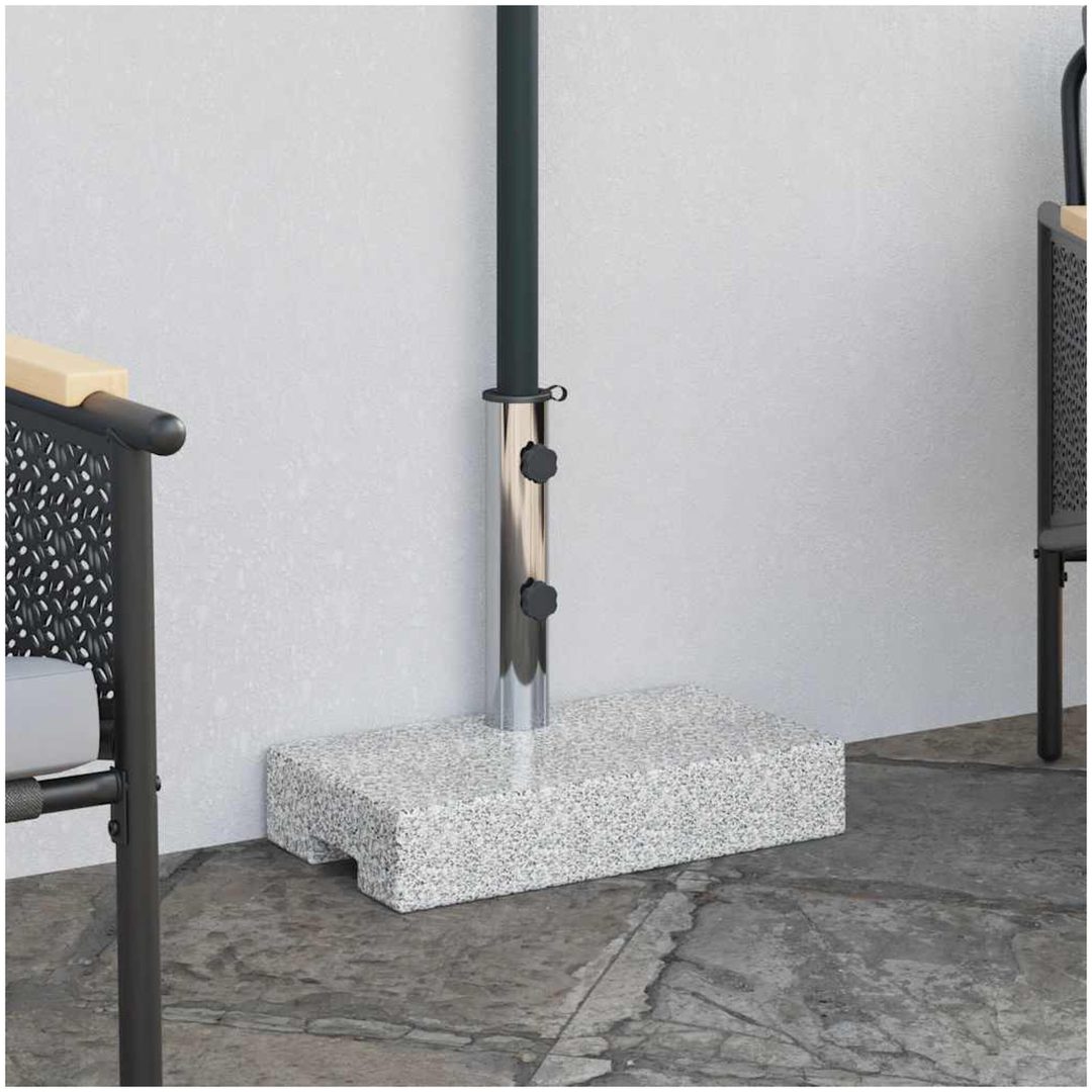 Parasollfot granit rektangulär 25 kg vidaXL