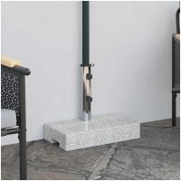Parasollfot granit rektangulär 25 kg vidaXL