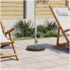 Parasollfot granit rund 20 kg svart vidaXL – miniatyr 1