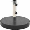 Parasollfot granit rund 28,5 kg svart vidaXL – miniatyr 2