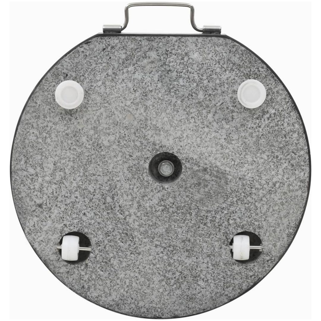Parasollfot granit rund 28,5 kg svart vidaXL – bild 4