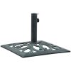 Parasollfot grön 12 kg 49 cm gjutjärn vidaXL 49 x 49 x 33 cm – miniatyr 2