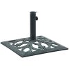 Parasollfot grön 12 kg 49 cm gjutjärn vidaXL 49 x 49 x 33 cm – miniatyr 4