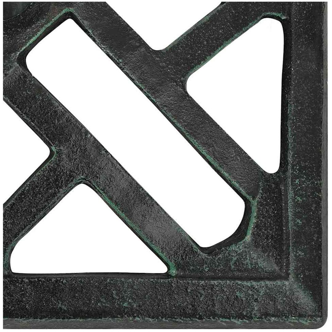 Parasollfot grön gjutjärn vidaXL 44 x 44 x 31 cm – bild 7