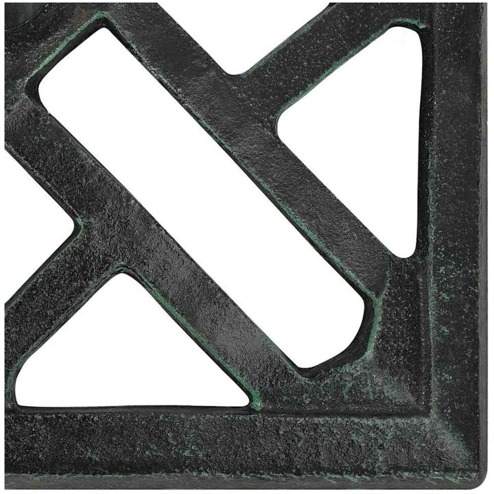 Parasollfot grön gjutjärn vidaXL 44 x 44 x 31 cm – bild 7