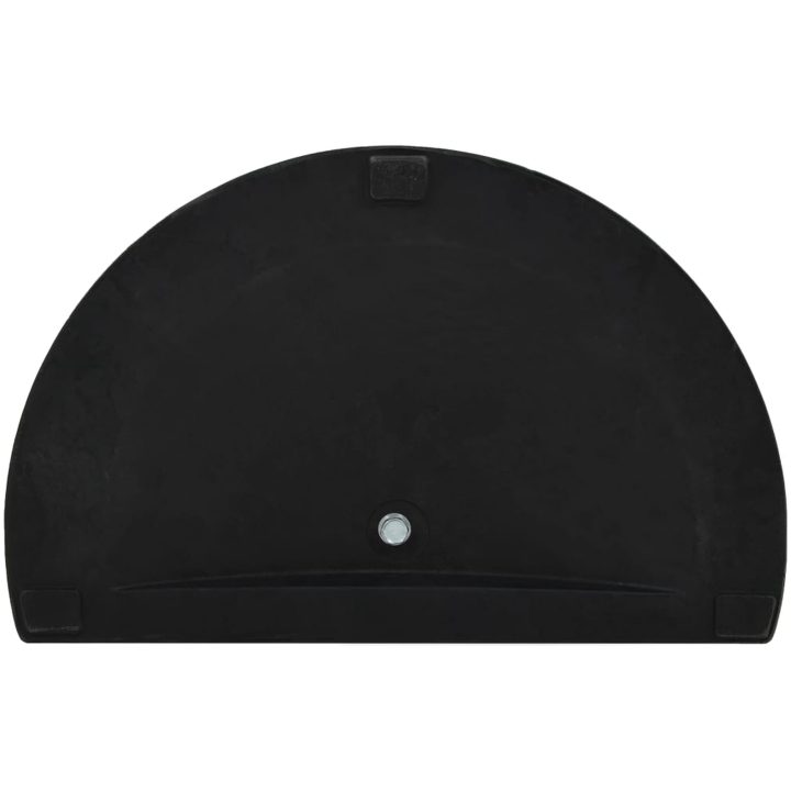 Parasollfot halvrund polyresin 9 kg svart vidaXL – bild 5