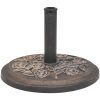 Parasollfot harts rund brons 9 kg vidaXL – miniatyr 2