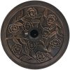 Parasollfot harts rund brons 9 kg vidaXL – miniatyr 4