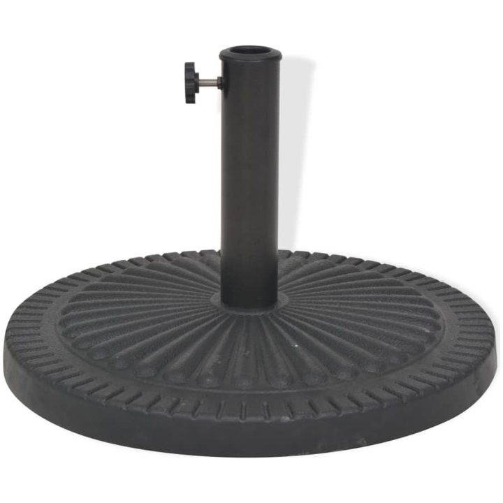 Parasollfot i harts rund svart 14 kg vidaXL – bild 3