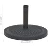 Parasollfot i harts rund svart 14 kg vidaXL – miniatyr 7