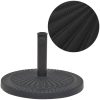 Parasollfot i harts rund svart 14 kg vidaXL – miniatyr 1