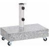 Parasollfot ljusgrå 45x25x8,3 cm granit vidaXL – miniatyr 2