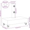 Parasollfot ljusgrå 45x25x8,3 cm granit vidaXL – miniatyr 12