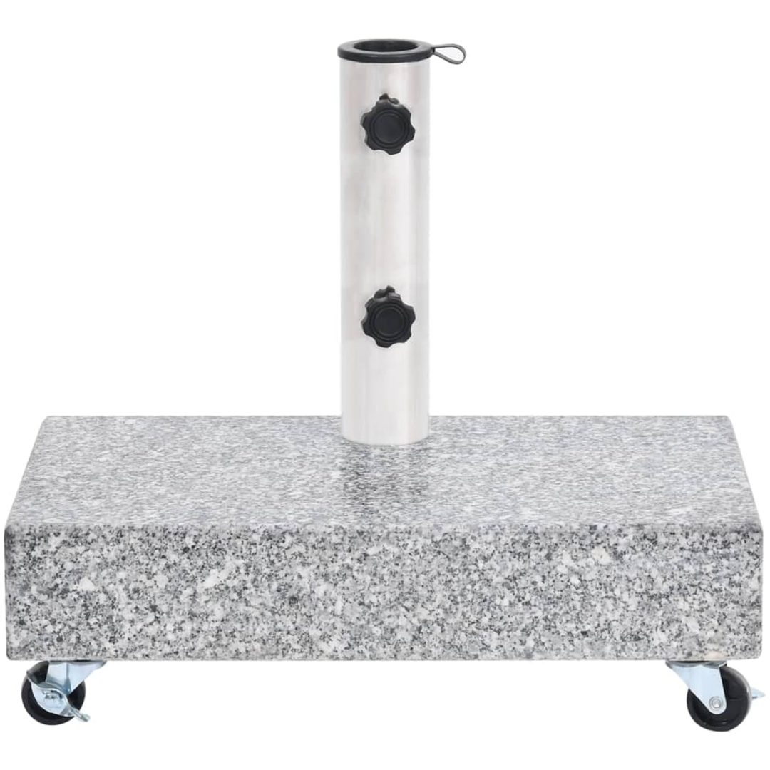 Parasollfot ljusgrå 45x25x8,3 cm granit vidaXL – bild 3