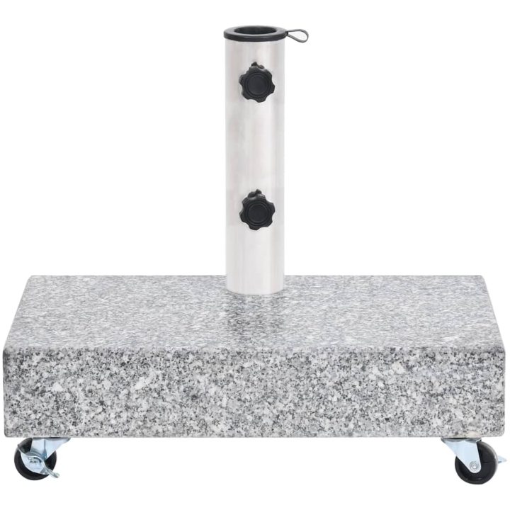 Parasollfot ljusgrå 45x25x8,3 cm granit vidaXL – bild 3