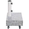 Parasollfot ljusgrå 45x25x8,3 cm granit vidaXL – miniatyr 4