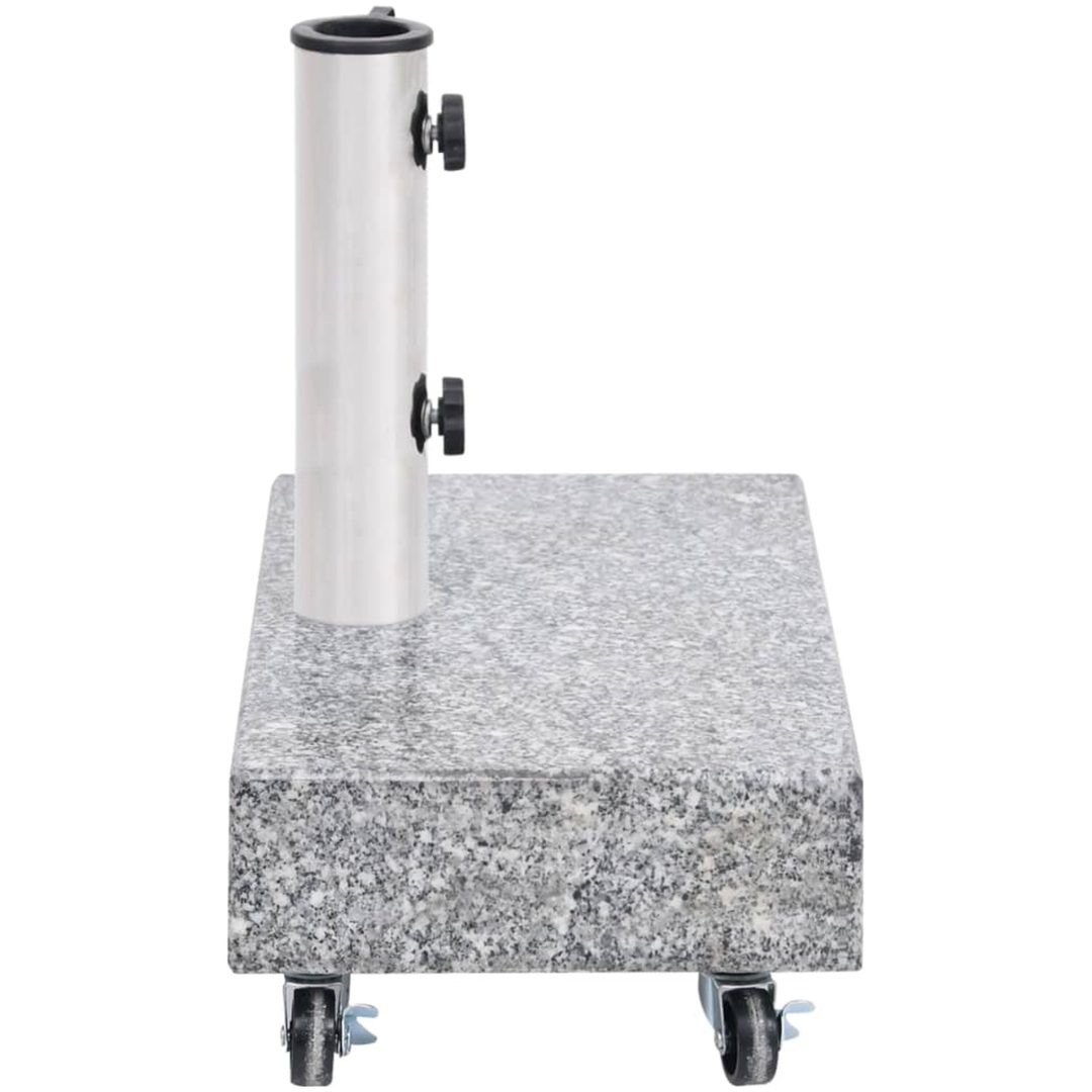 Parasollfot ljusgrå 45x25x8,3 cm granit vidaXL – bild 4