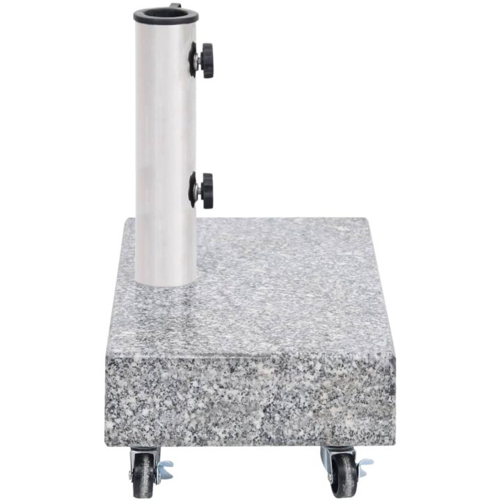 Parasollfot ljusgrå 45x25x8,3 cm granit vidaXL – bild 4